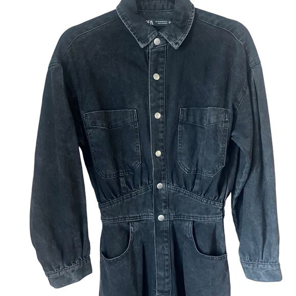 Zara Women's Black Long Sleeve Size XS Jumpsuit - Picture 3 of 7